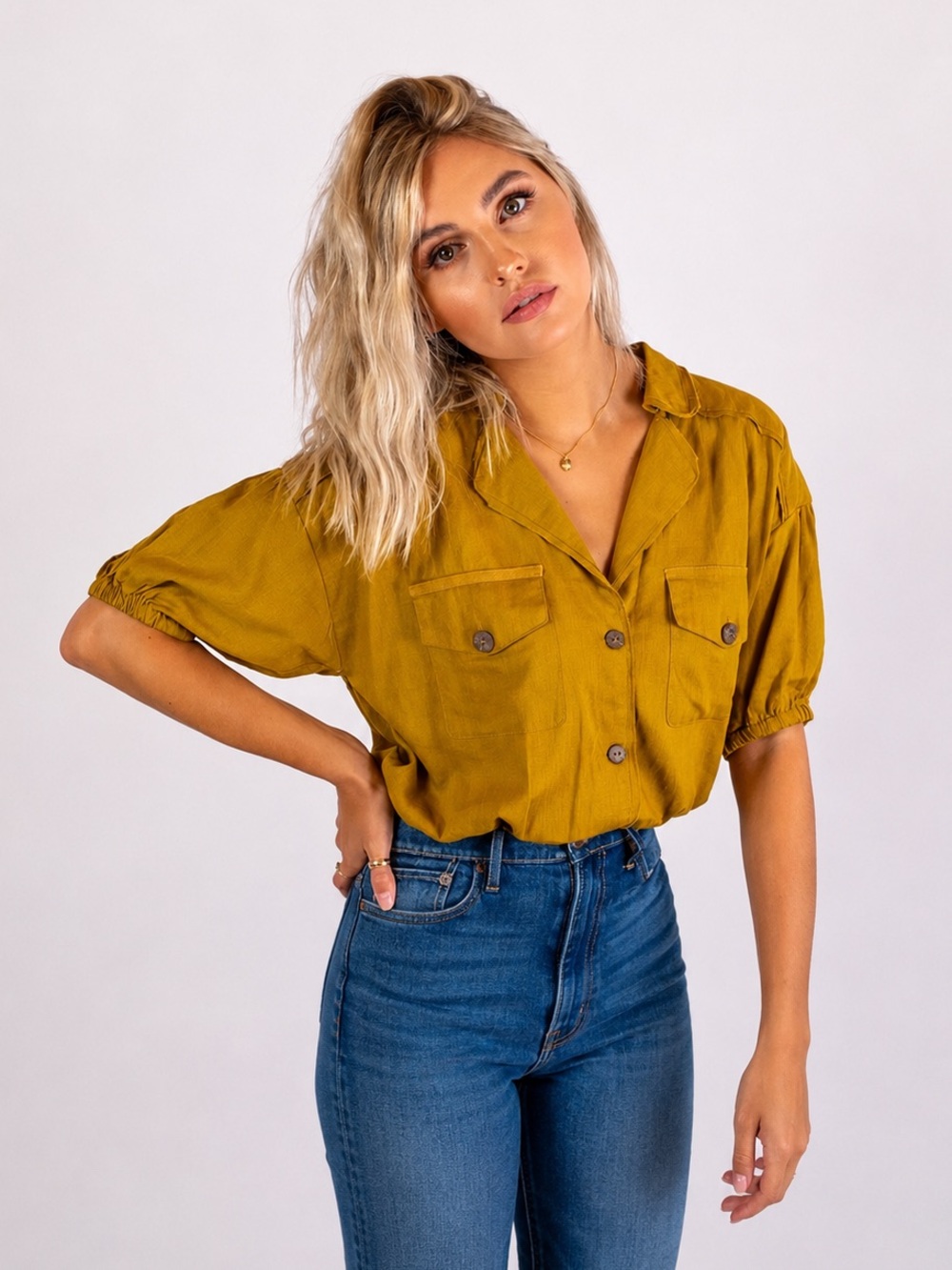 Free People So-fari Utility Linen Blend Bodysuit in Alchemy, SZ S EUC! - Picture 3 of 5